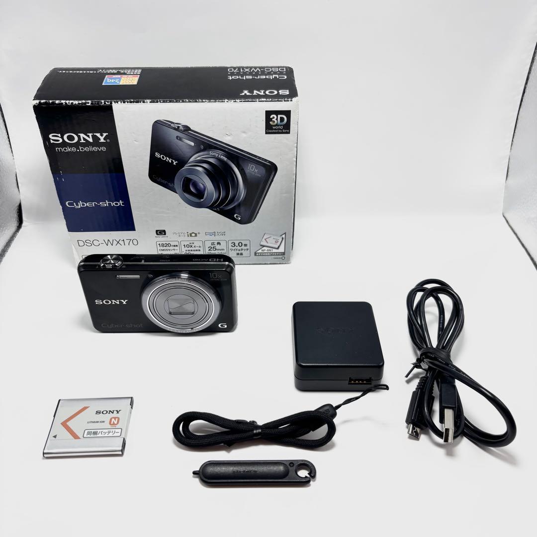 【美品】SONY Cyber-shot DSC-WX170 ブラック