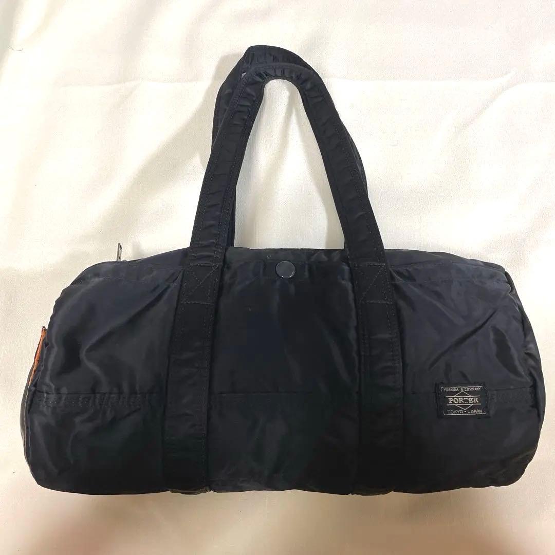 PORTER 吉田カバン　黒 タンカー　ドラムバッグ　ボストン　ポーター