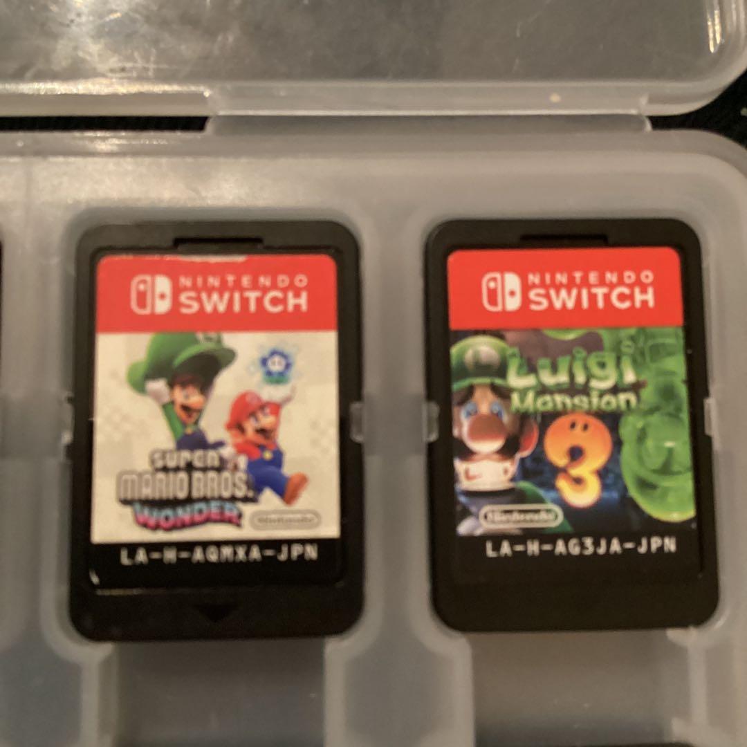【売約済み】任天堂マリオ switchゲームソフトまとめ売り7点 保護ケース付き