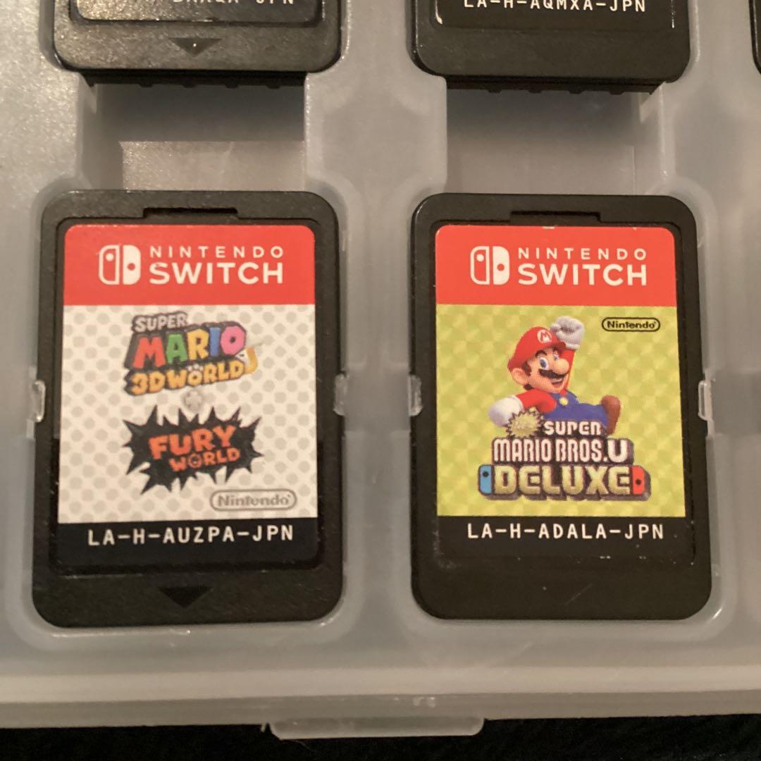 【売約済み】任天堂マリオ switchゲームソフトまとめ売り7点 保護ケース付き