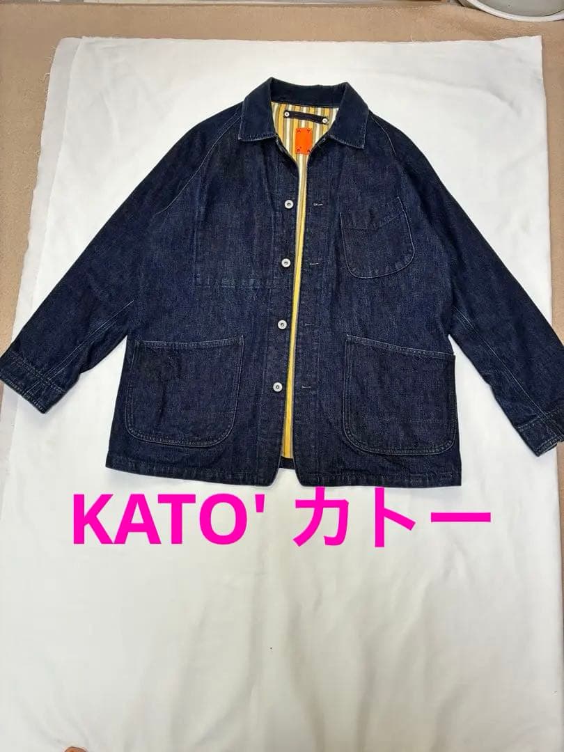 最終値下げ‼️美品‼️希少‼️KATO' カトー　デニムカバーオール