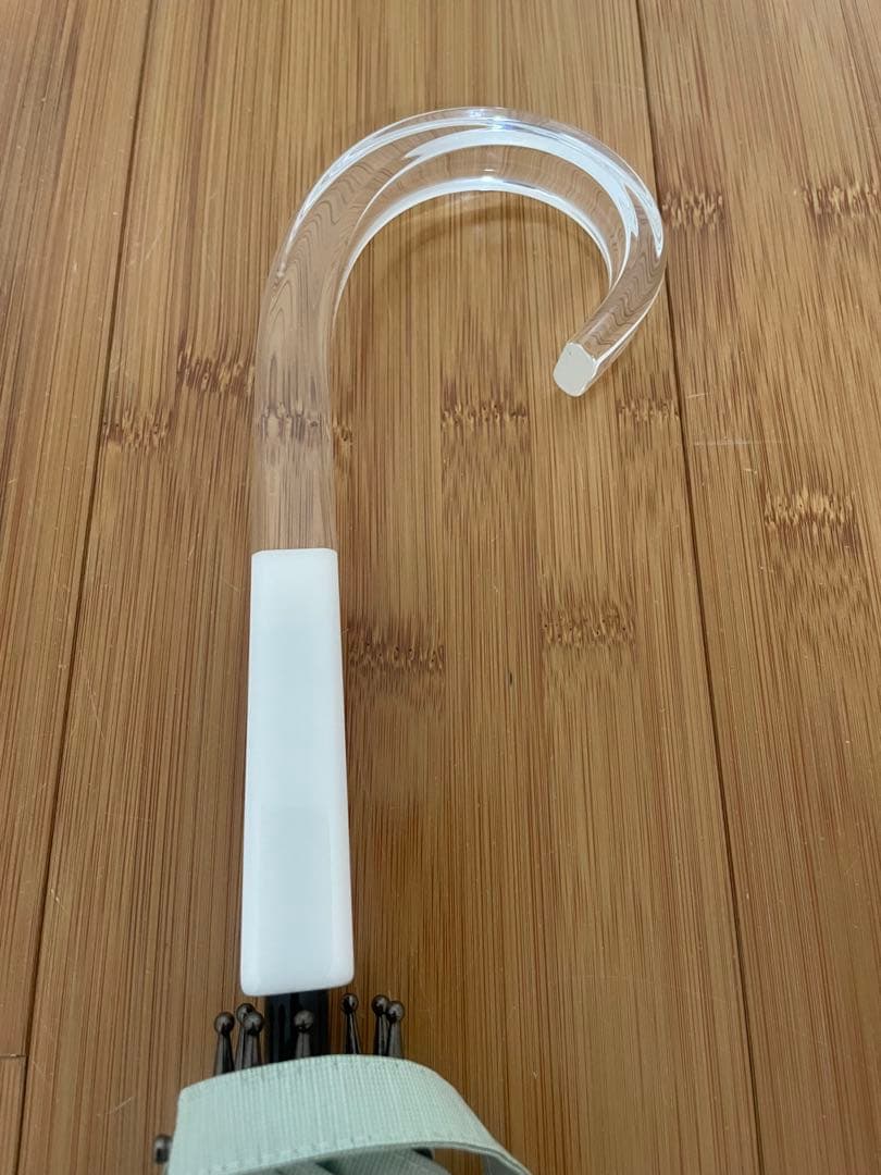 【今季最終価格極美品】サンバリア 100 長傘 L mokuグリーン クリア手元