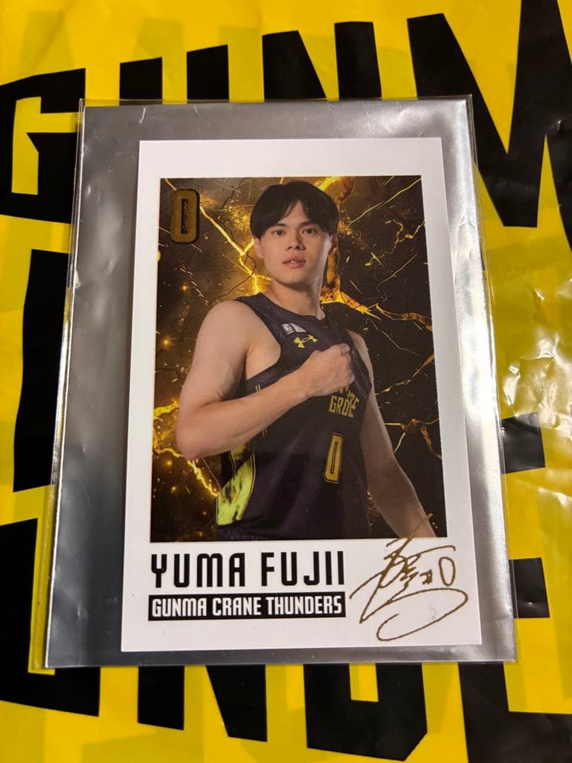 u*f様 【非売品】群馬クレインサンダーズ　藤井祐眞選手　チェキカードレア