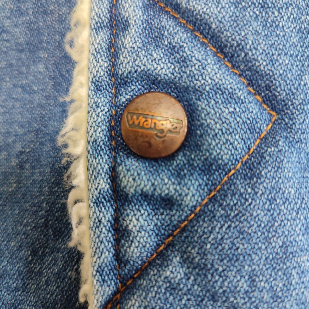 [美品]Wrangler WM1923 デニム ボアジャケット Ｍ ランチコート