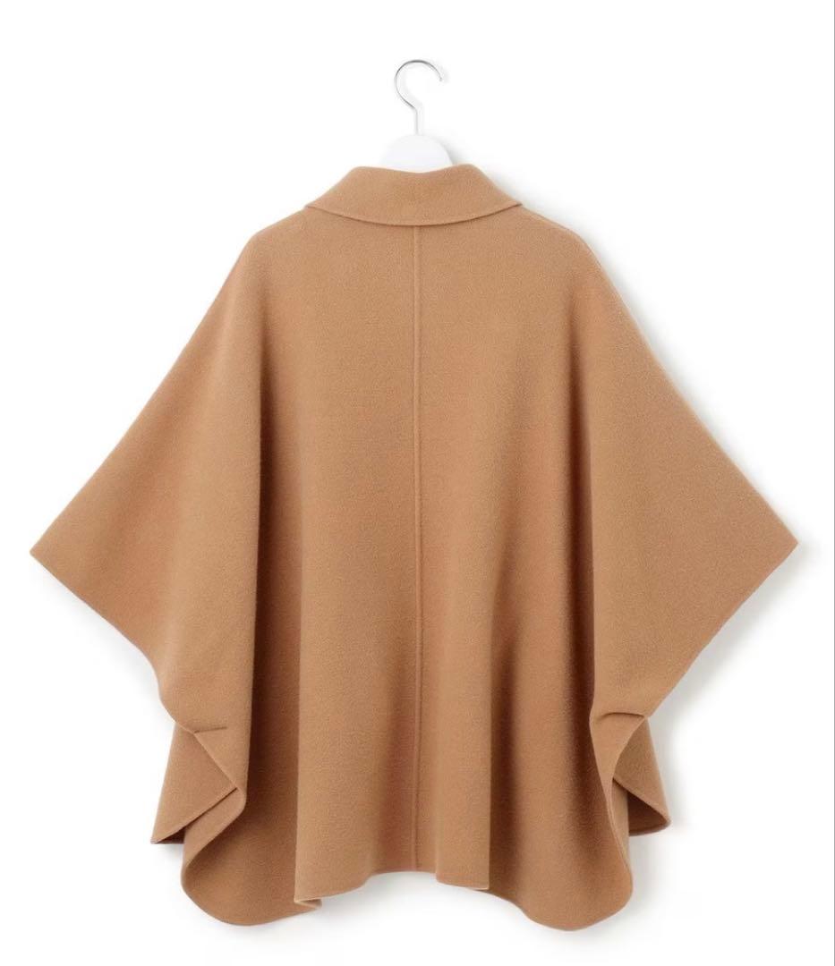 23区 見上愛さん着用 ウールライトリバー ポンチョシルエット コート