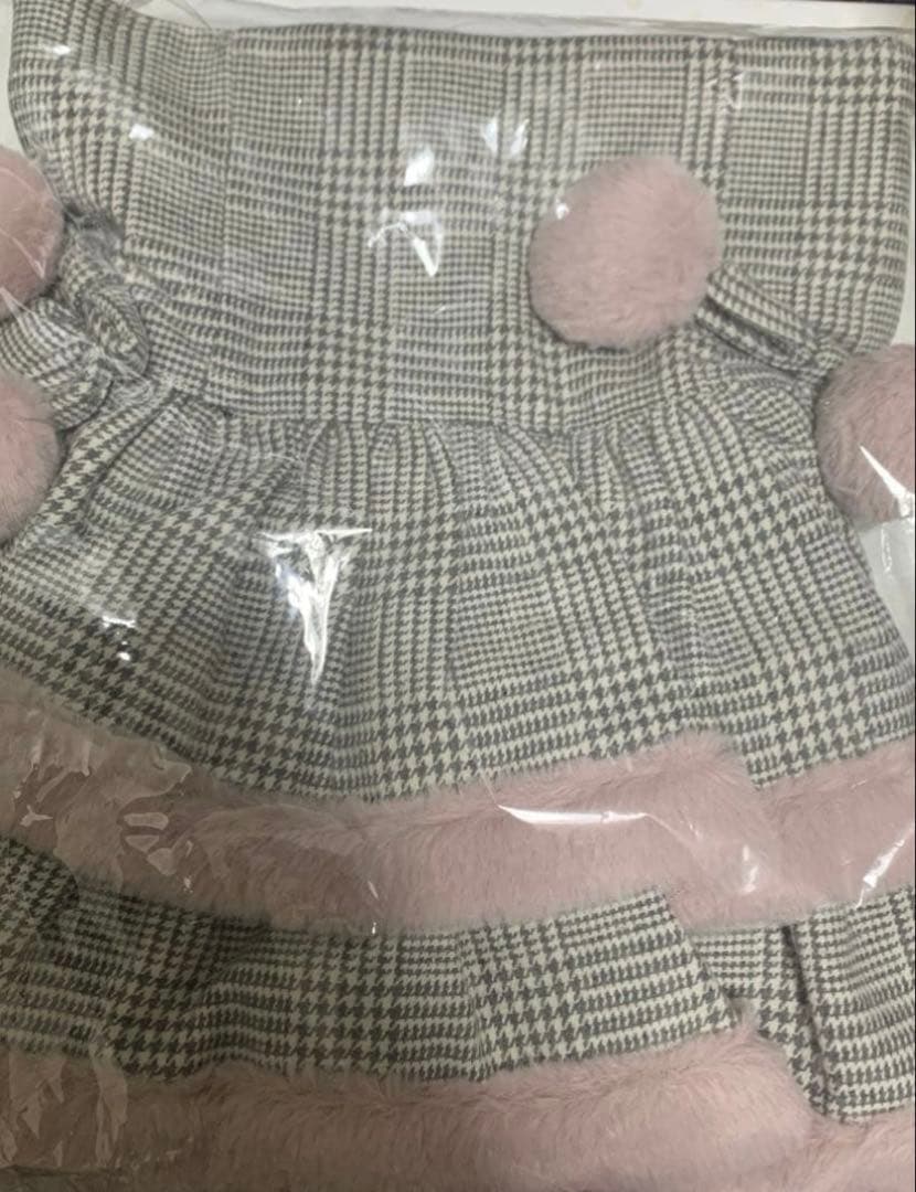 新品未使用タグ付正規品piumピウムファー付きティアードミニスカート