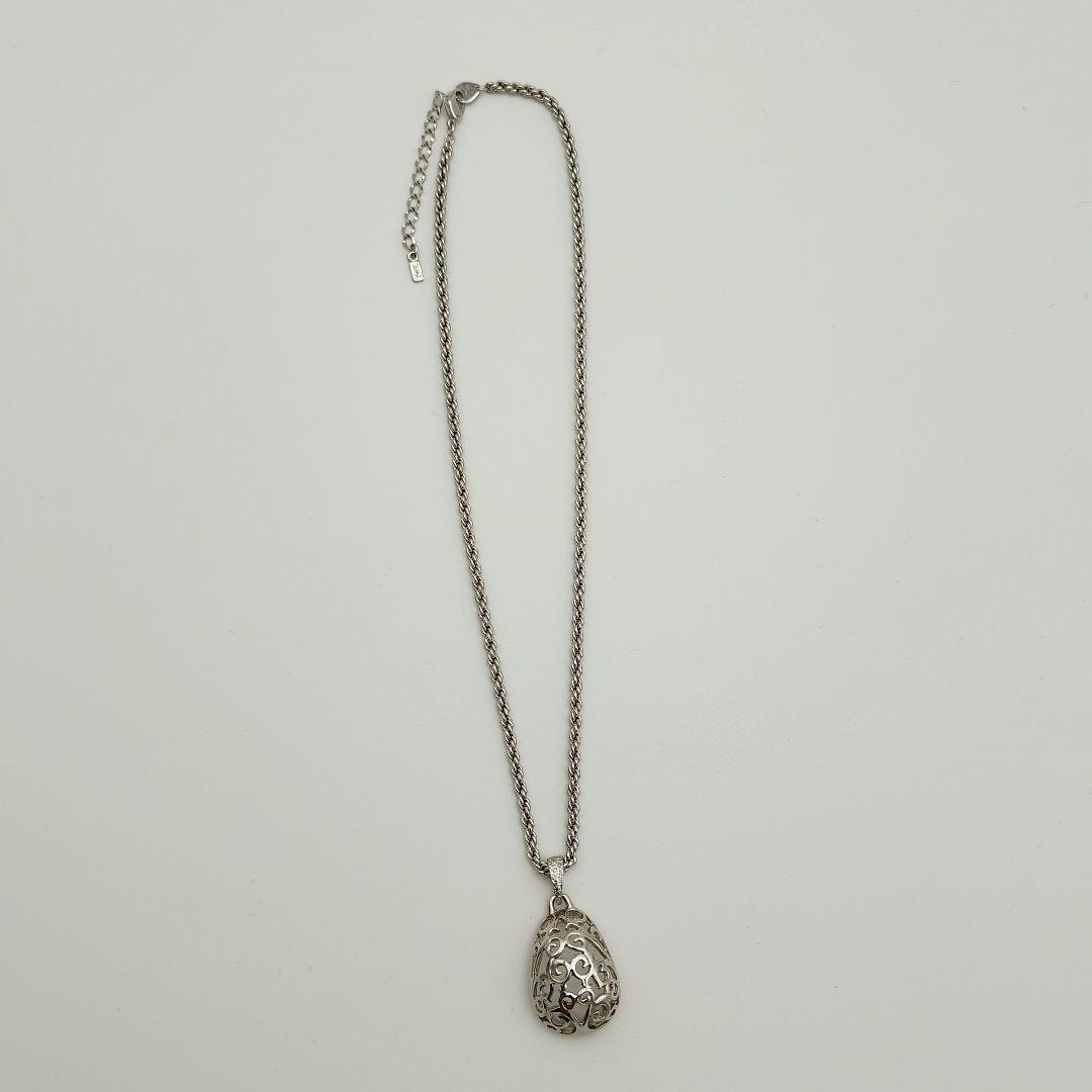 美品 Yves Saint Laurent ネックレス アラベスク シルバー.