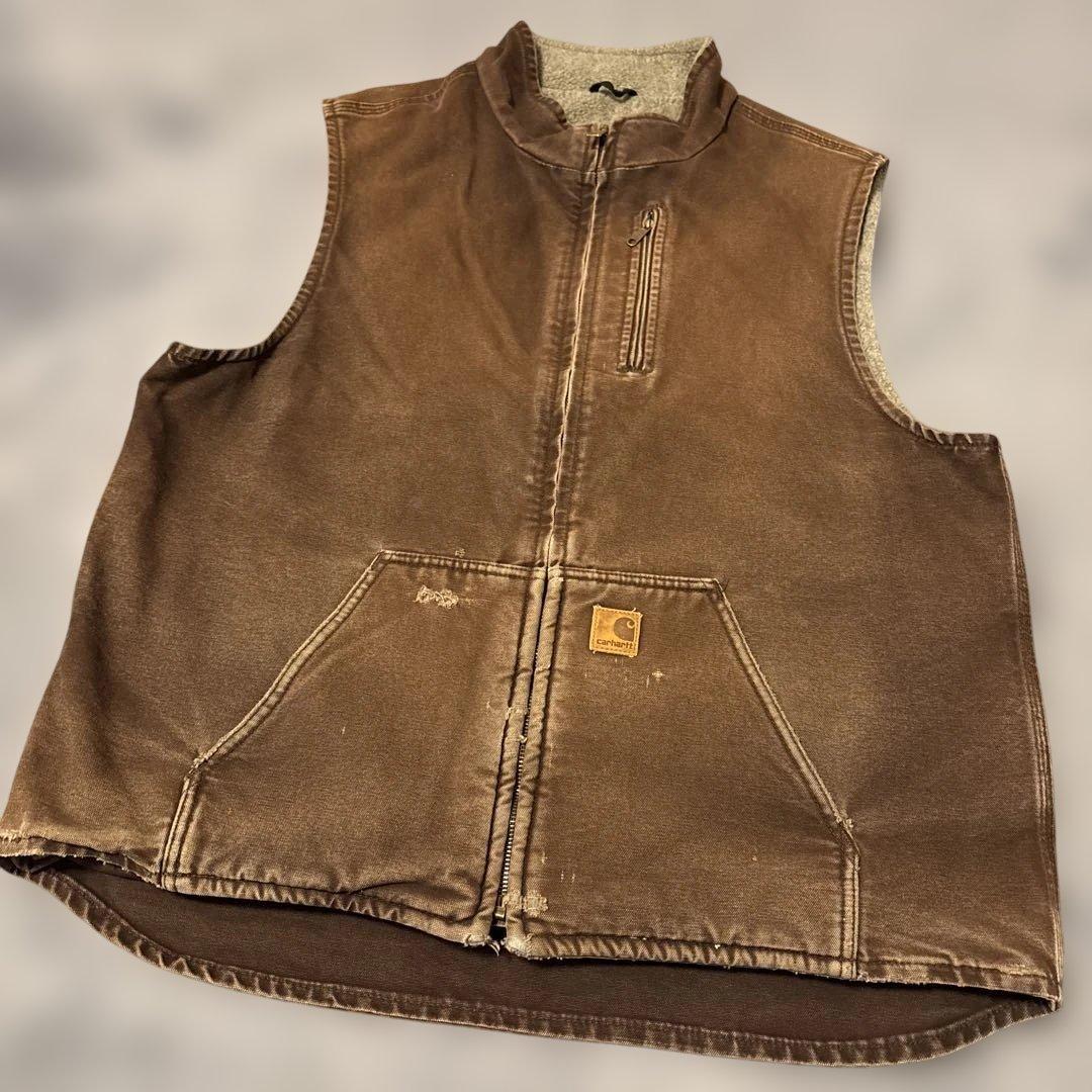 carhartt ダックベスト　ブラウン　XL