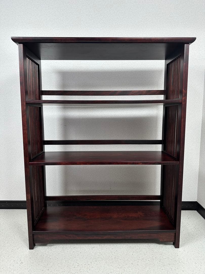 九州民芸家具 本棚 飾り棚 樺 カバ材 格子 オープンラック 書棚 ※i4