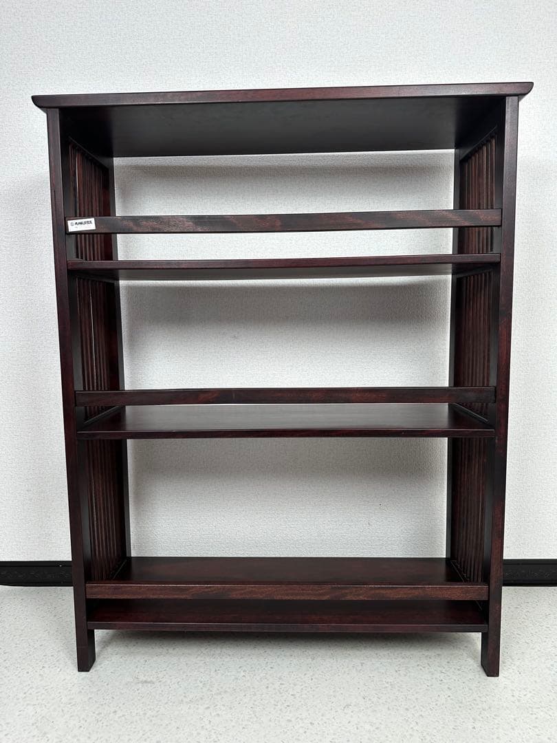 九州民芸家具 本棚 飾り棚 樺 カバ材 格子 オープンラック 書棚 ※i4