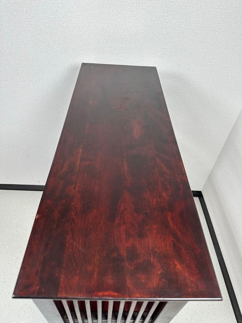 九州民芸家具 本棚 飾り棚 樺 カバ材 格子 オープンラック 書棚 ※i4