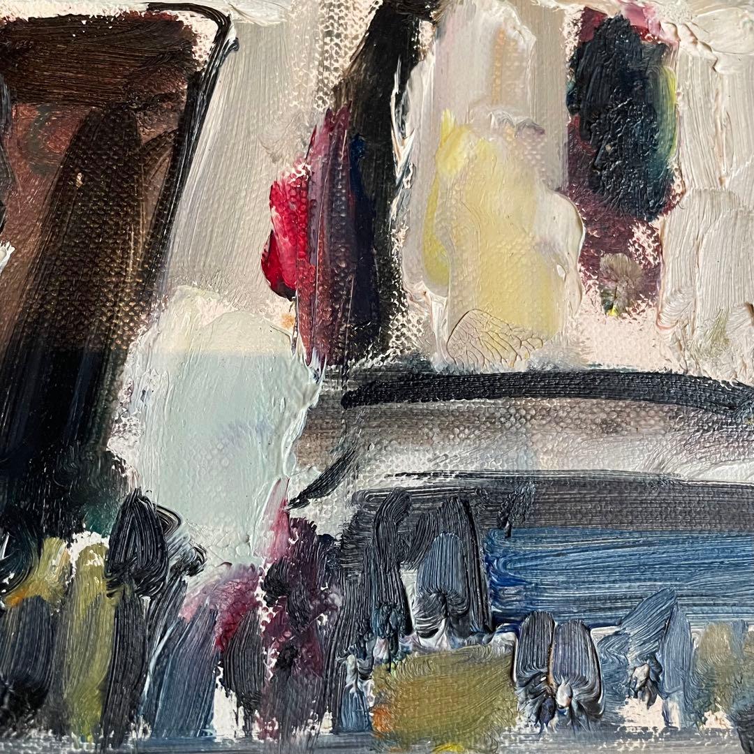 石浩一　he　油彩画　油絵　抽象画　肉筆　額付　本人サイン入　25.11.15