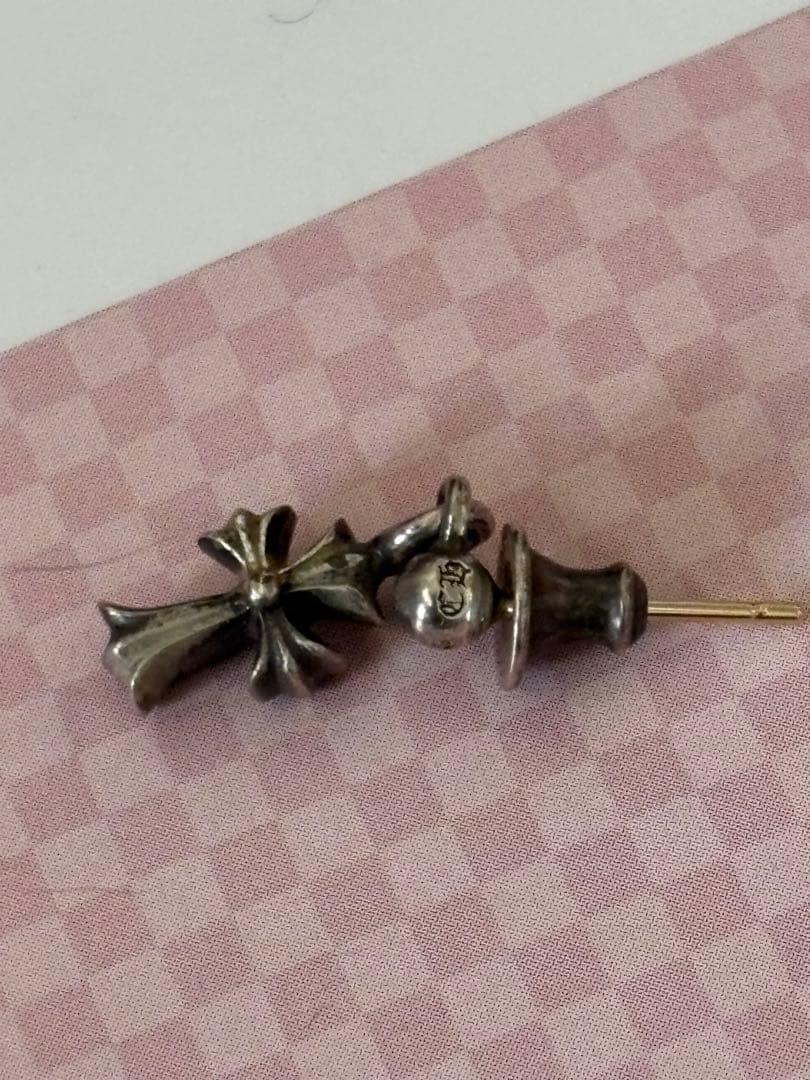 925シルバー クロスデザイン ピアス