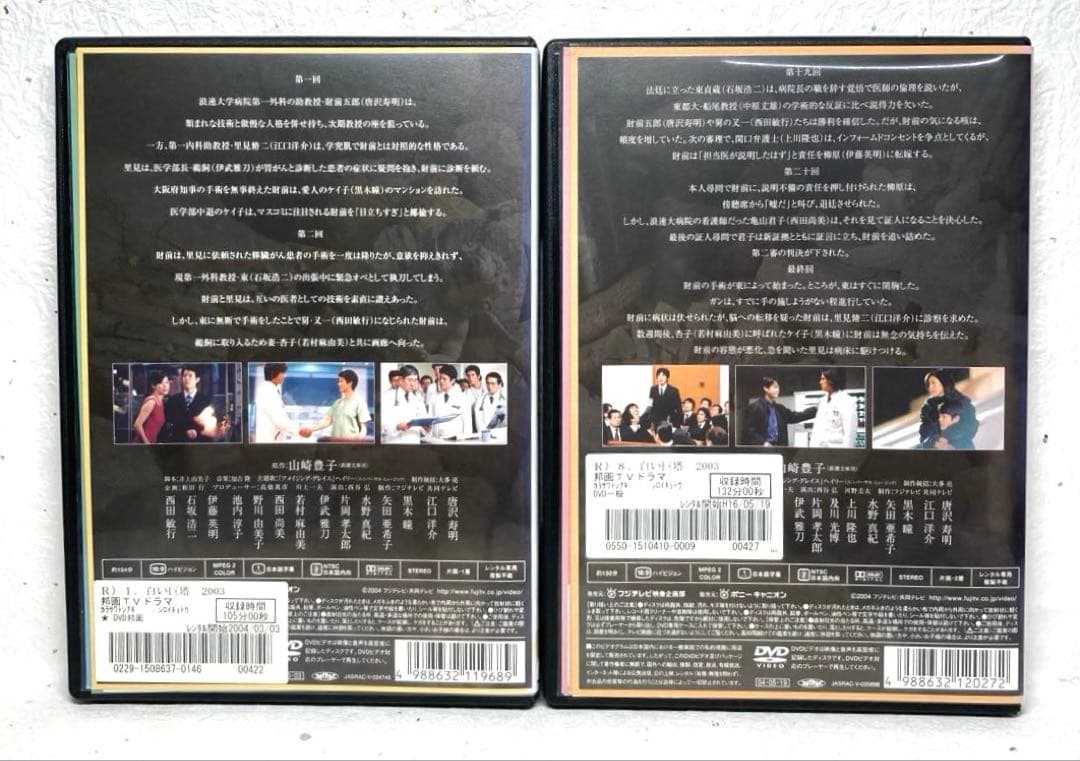 「白い巨塔」DVD 全8巻 唐沢寿明