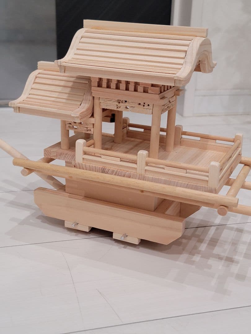 だんじり(地車)ミニだんじり　最後の一台　12月中だけ獅噛プレゼント