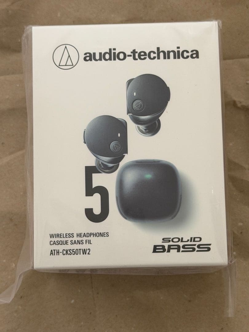 新品未開封オーディオテクニカフルワイヤレスイヤホンATH-CKS50TW2BK
