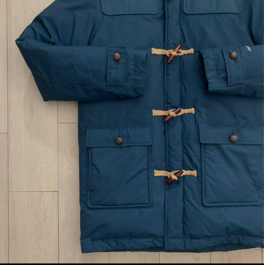 Ｌノースフェイスネイビー紺ダッフルグースダウンジャケットパーカー