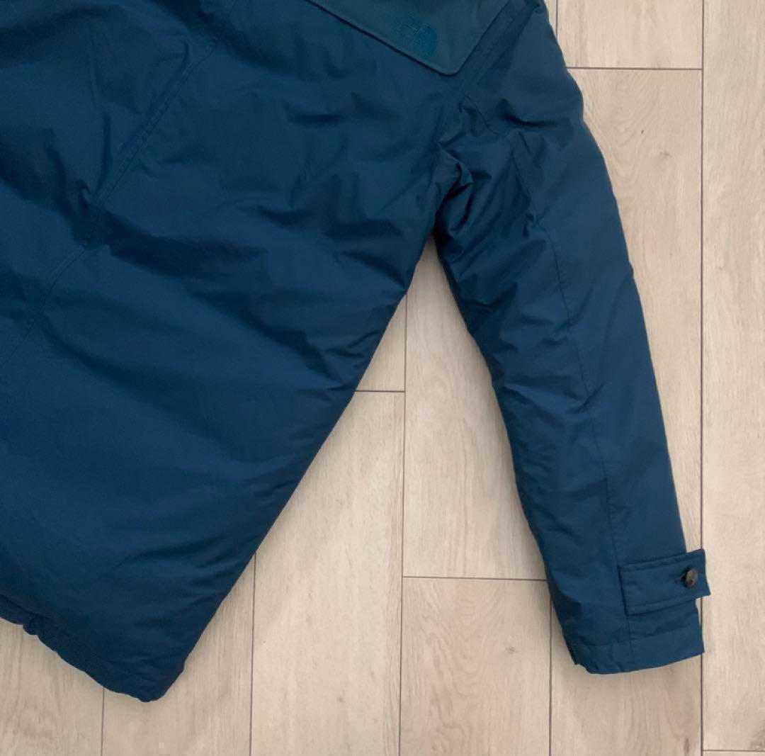 Ｌノースフェイスネイビー紺ダッフルグースダウンジャケットパーカー