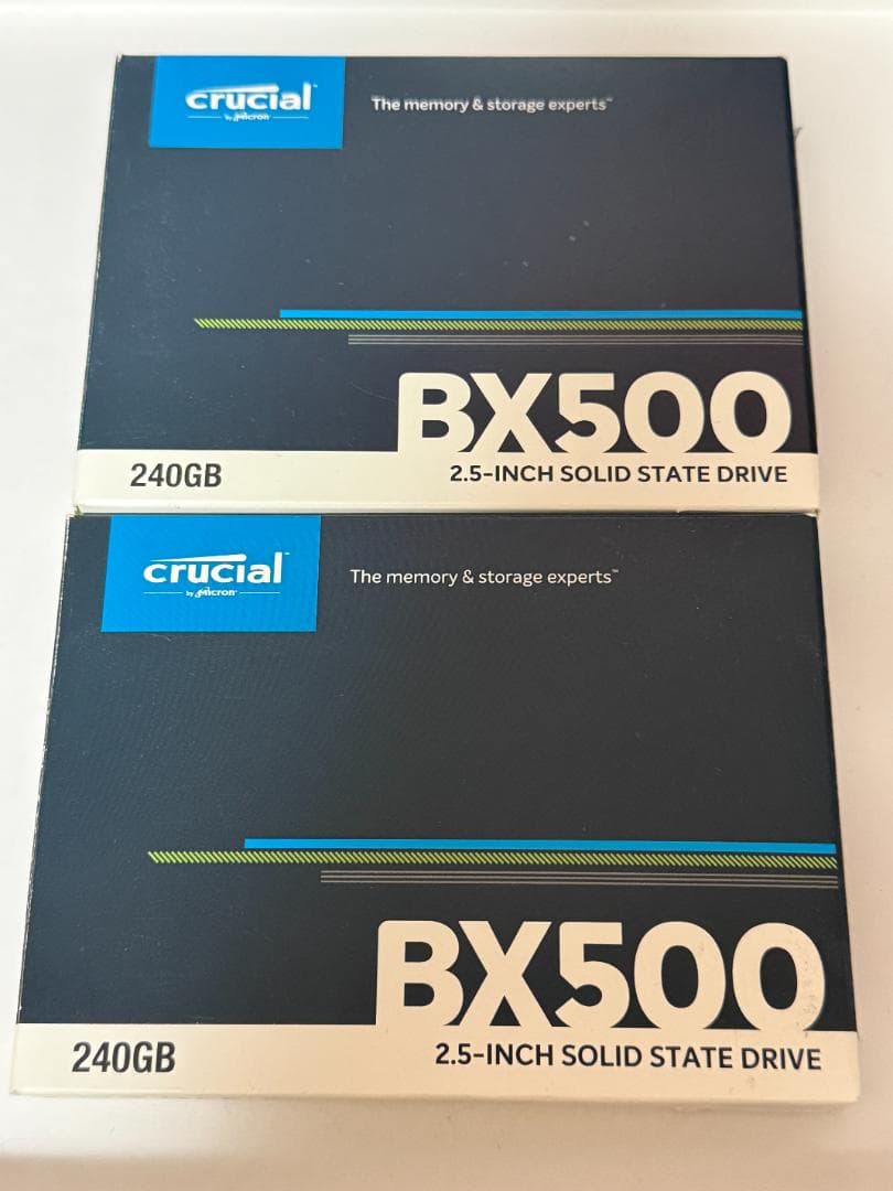 【動作品】Crucial SSD 240GB ×2個セット【中古】
