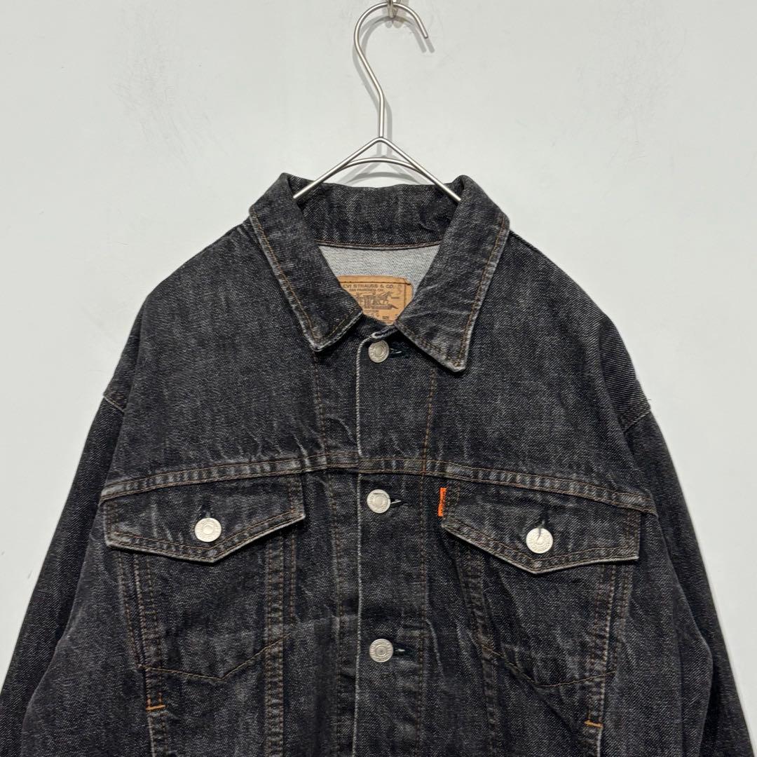 levi's 美品 80s オレンジタブ 先染め ブラック デニム ジャケット