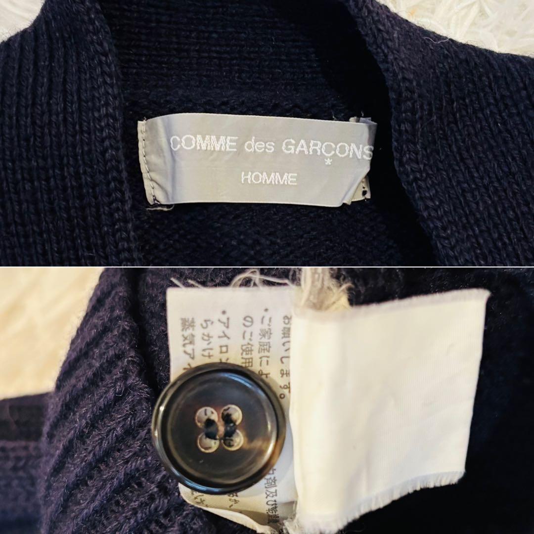 極美品✨田中オム　コムデギャルソンオム　ニットベスト　ダークネイビー