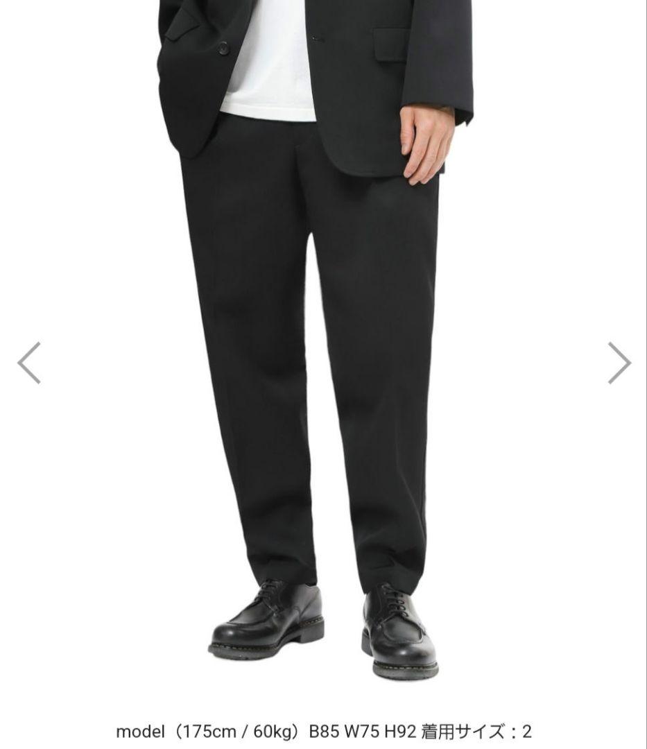 グラフペーパー　Graphpaper　Wool Tapered Trousers