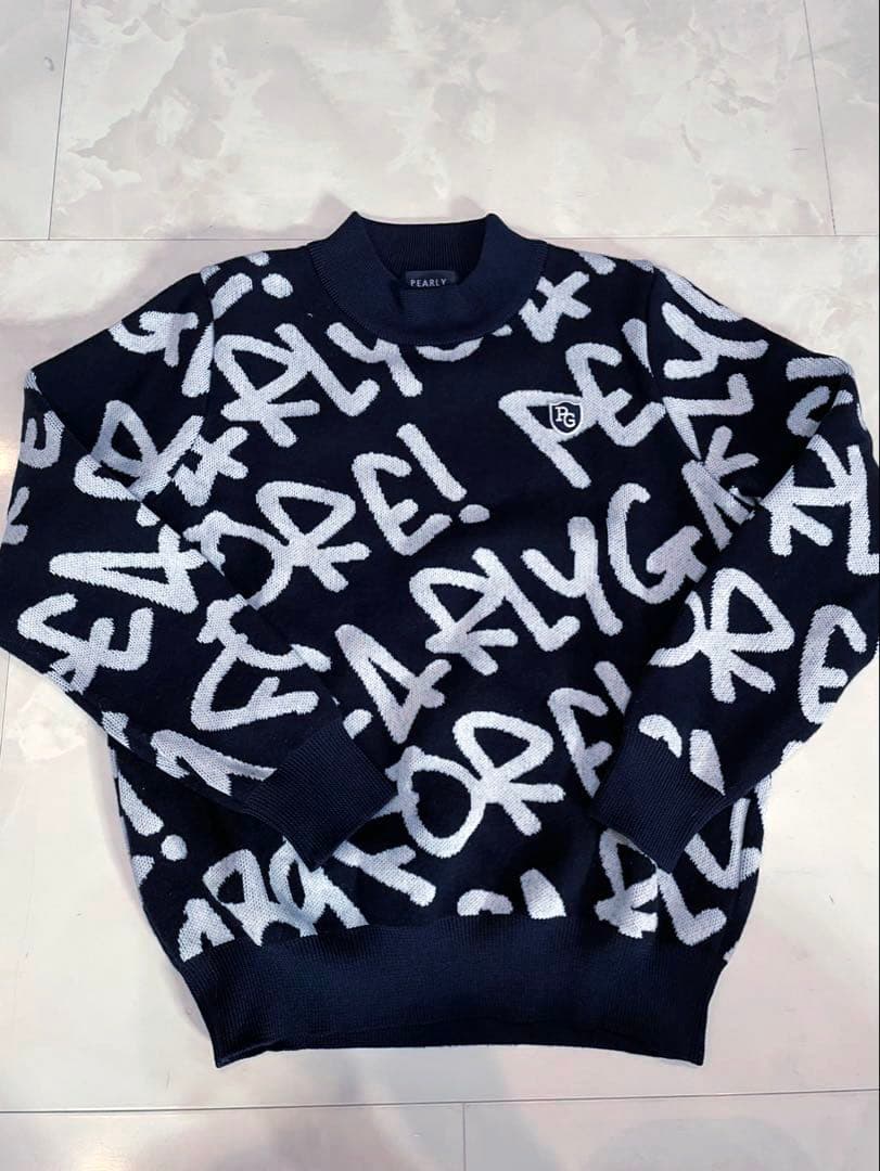 正規品　ほぼ未使用　パーリーゲイツ　ハイネックニット　ウール使用　セーター　1