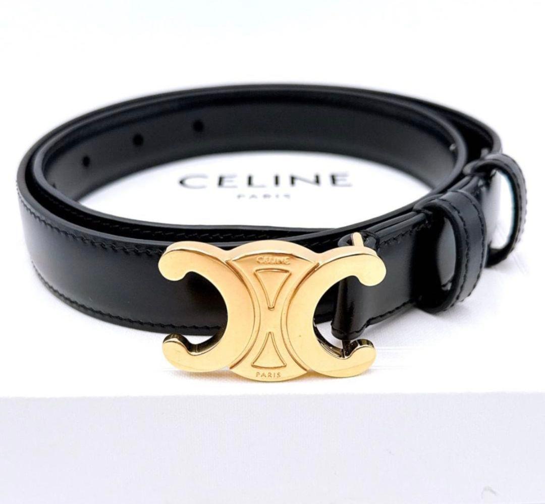セリーヌ ベルト CELINE ブラック 75