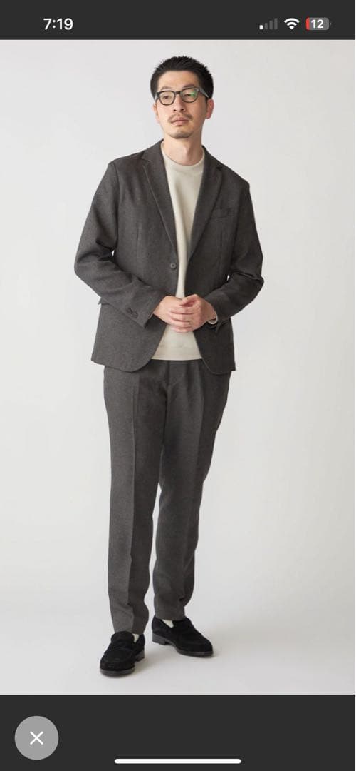 SHIPS:〈手洗い可能〉ウールライク テック セットアップ新品未使用