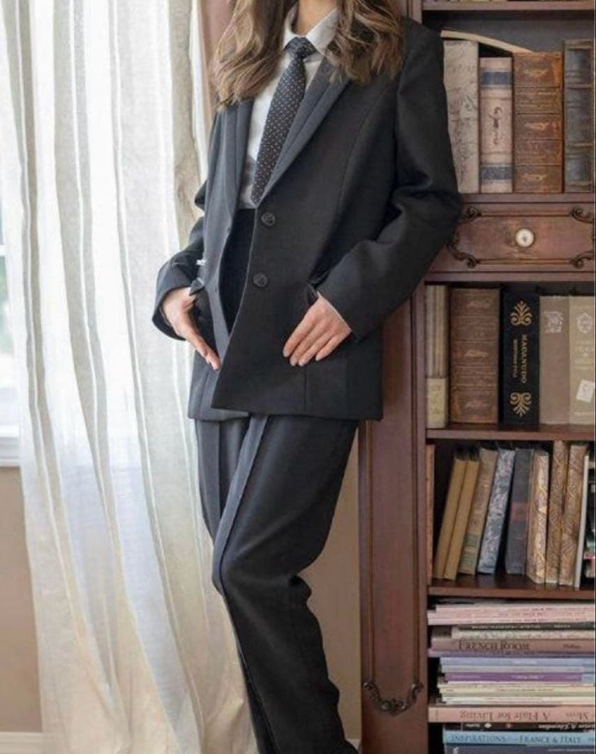 美品 ミシェルアルフレッド　ロングパンツスーツ　160 卒業式　セレモニー　女子