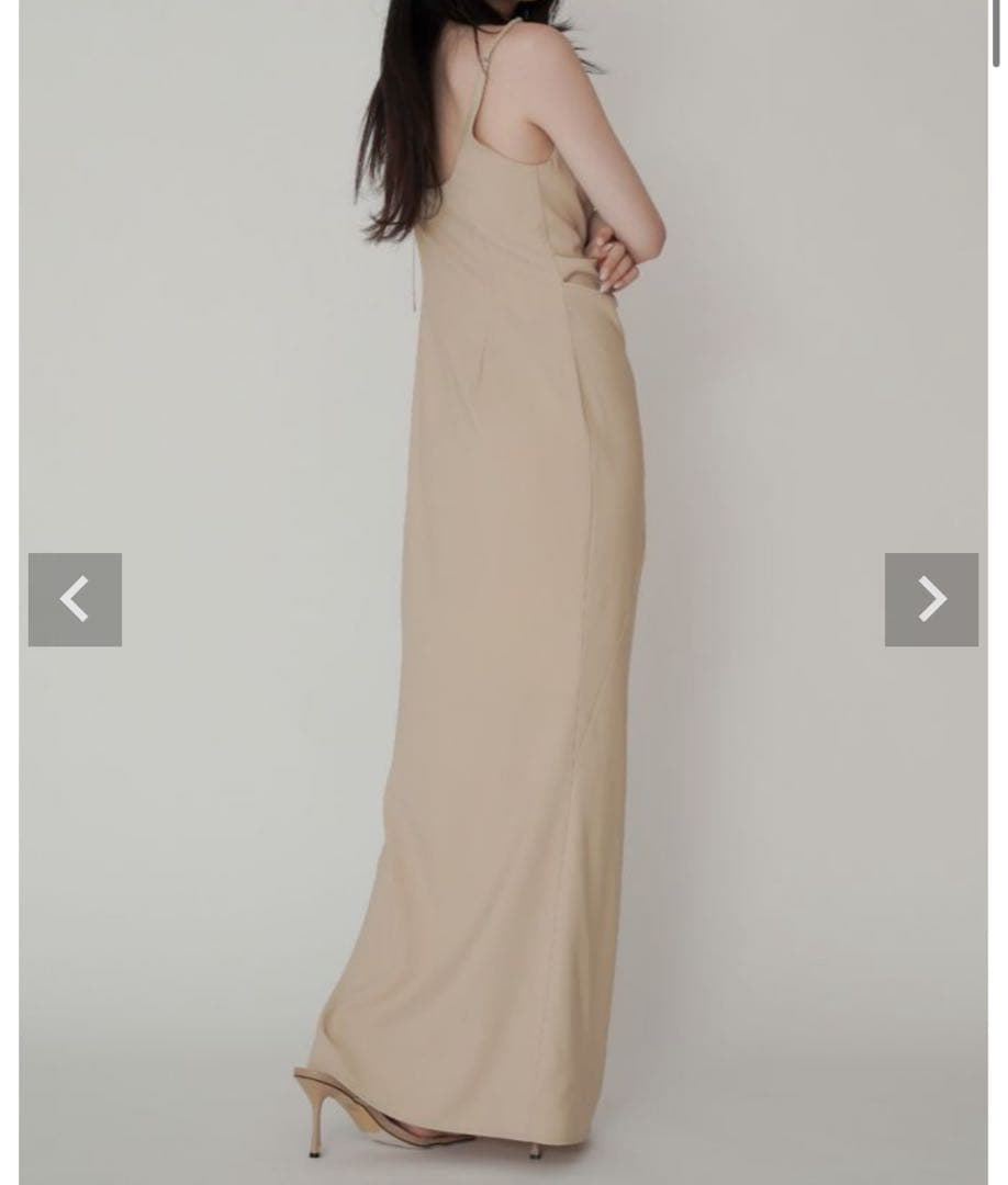 アシンメトリー ドレープ キャミ ワンピース KINO THE KEI