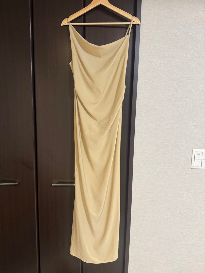 アシンメトリー ドレープ キャミ ワンピース KINO THE KEI