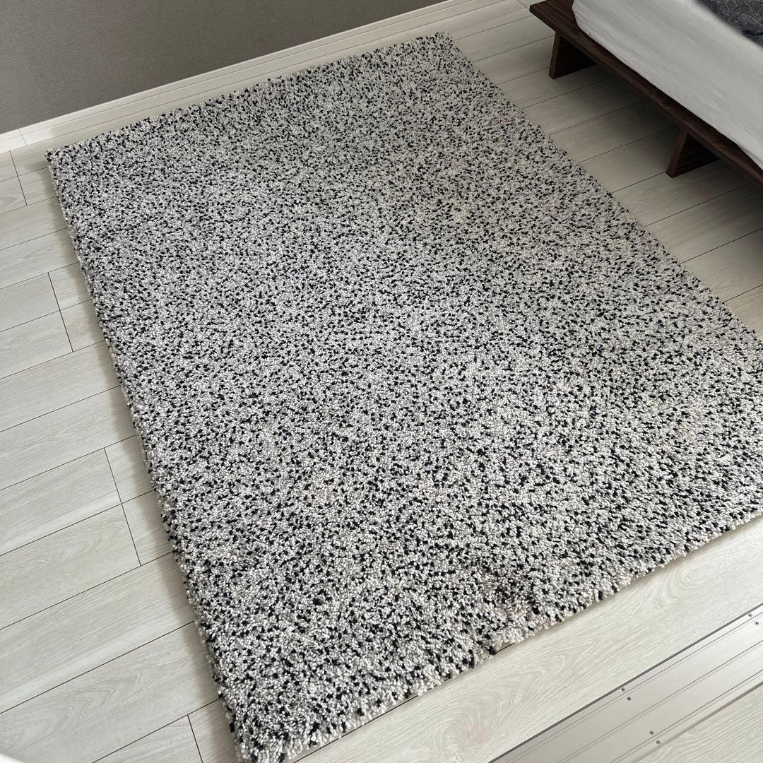 ikea vindum ラグ　廃盤　ヴィンドゥム シャギーラグ, ホワイト