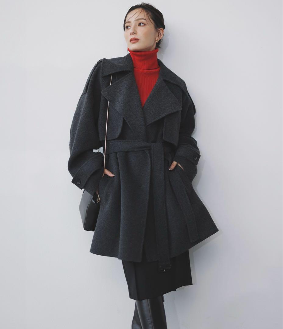 anuansリバーミドルトレンチコート