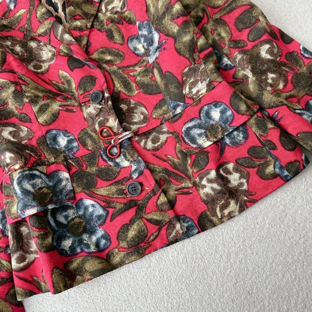 希少✨ドルチェアンドガッバーナ　ジャガード　ジャケット　花柄 レオパード　38