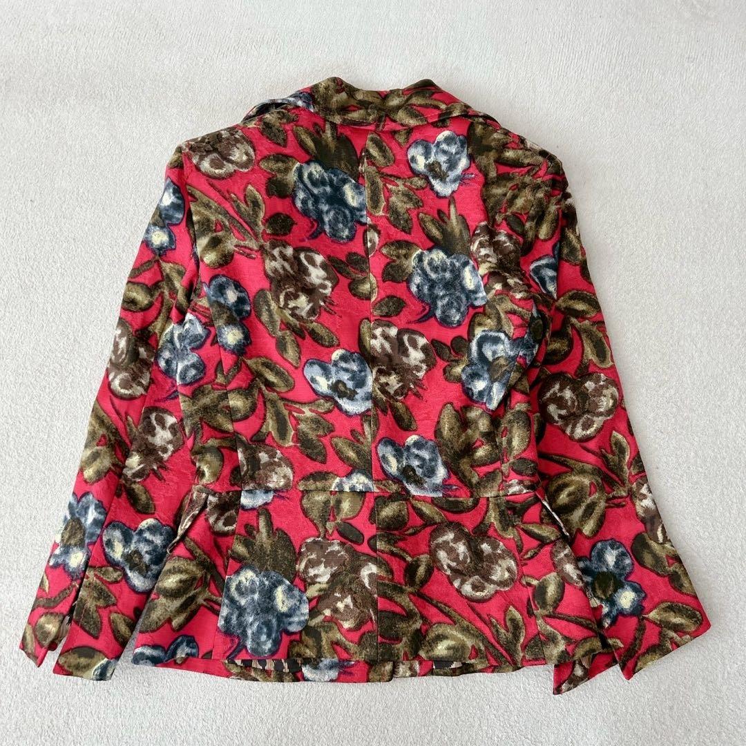 希少✨ドルチェアンドガッバーナ　ジャガード　ジャケット　花柄 レオパード　38