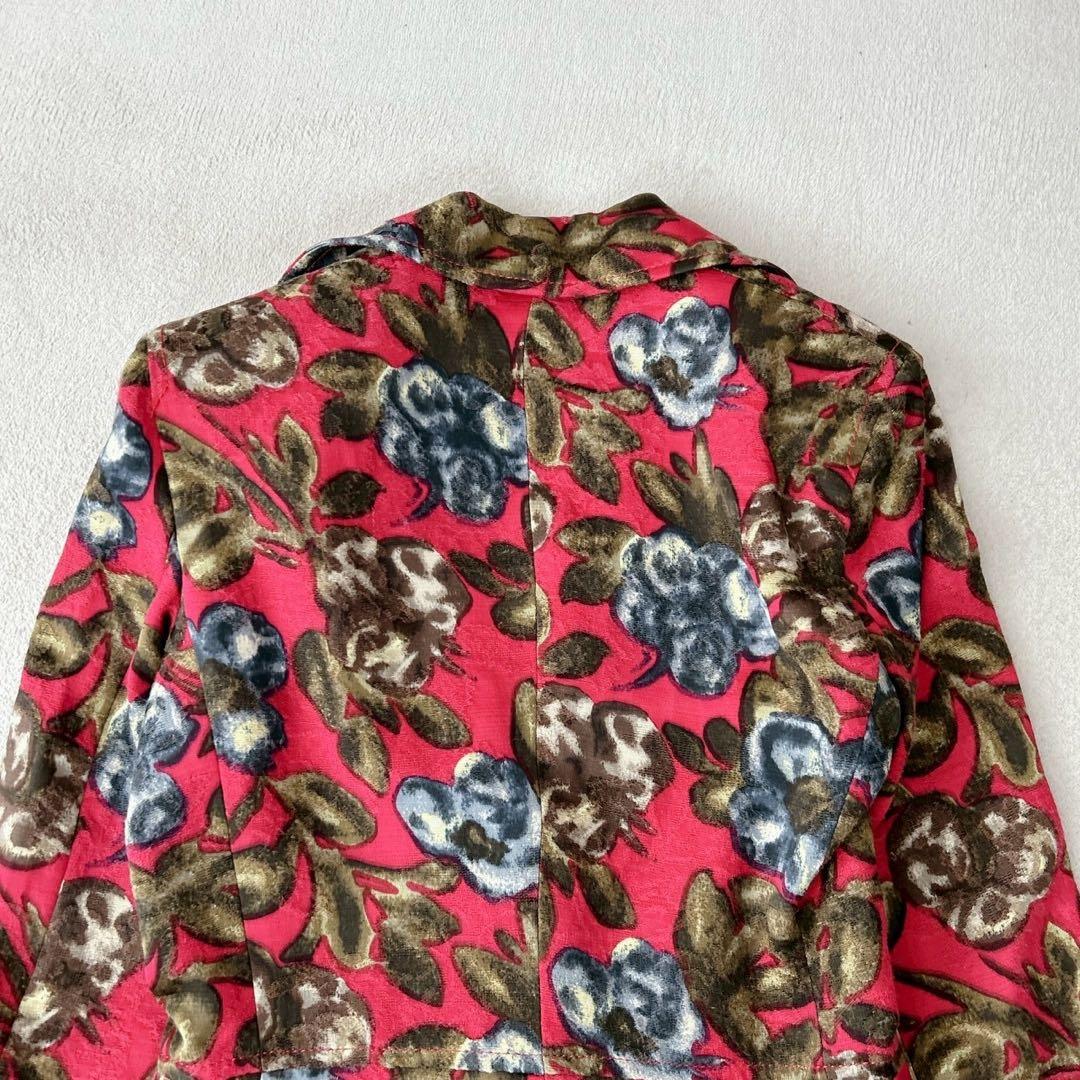 希少✨ドルチェアンドガッバーナ　ジャガード　ジャケット　花柄 レオパード　38