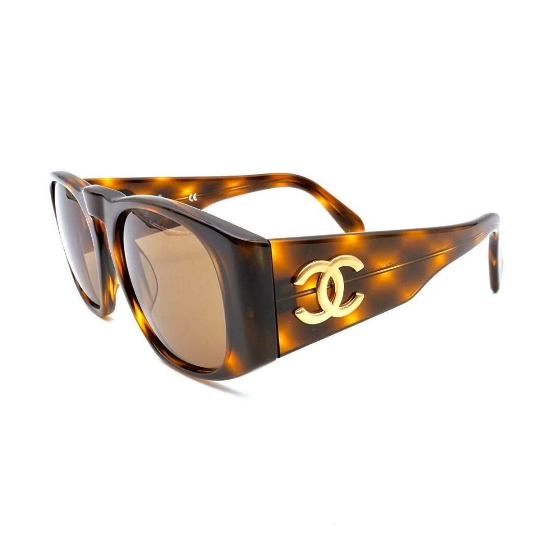 【美品】CHANEL シャネル　ココマーク　ウェリントン　サングラス　ベッコウ柄