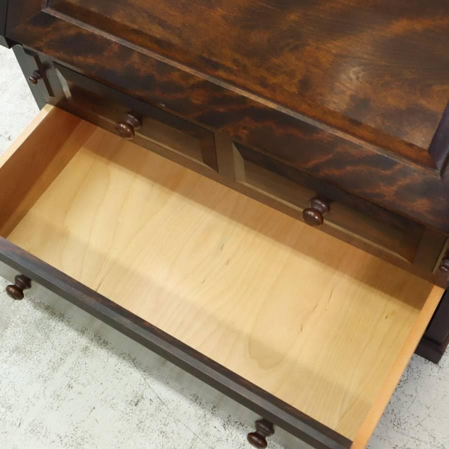 松本民芸家具 A型 文机 ライティングデスク ビューロー ミズメザクラ