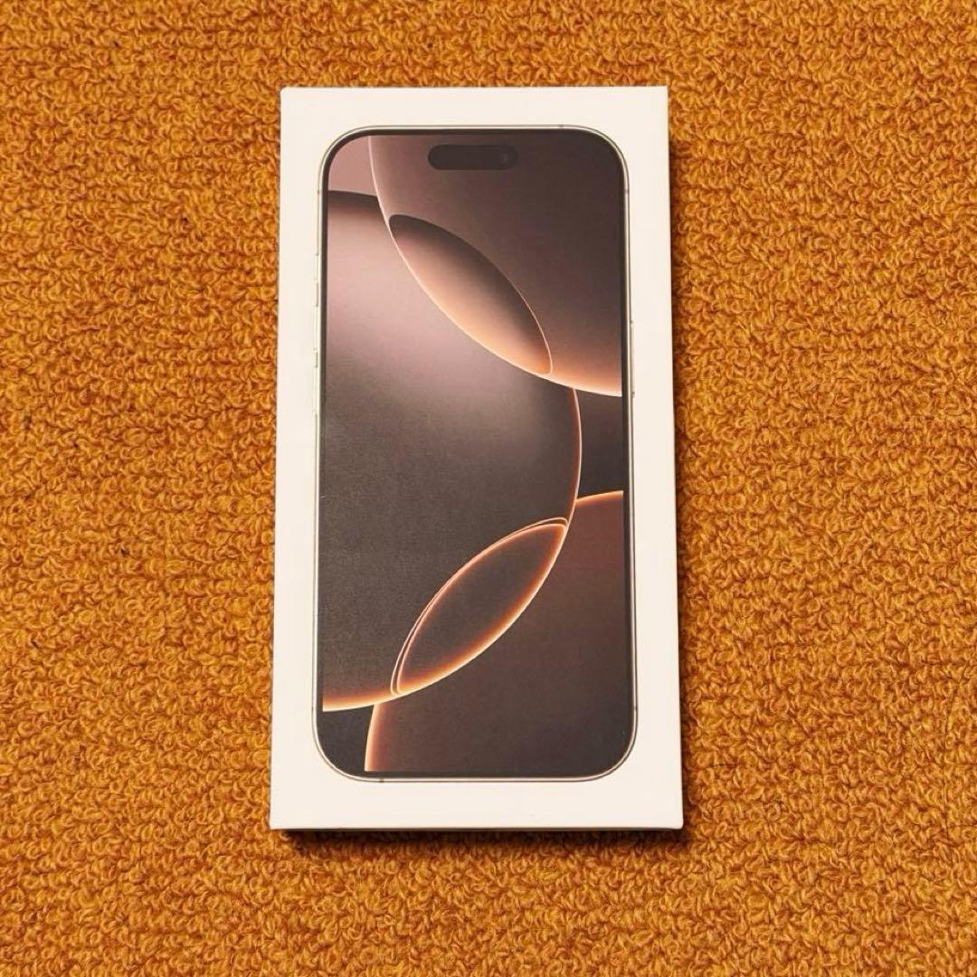 スマートフォン本体 iPhone 16 Pro, Desert Titanium, 128GB