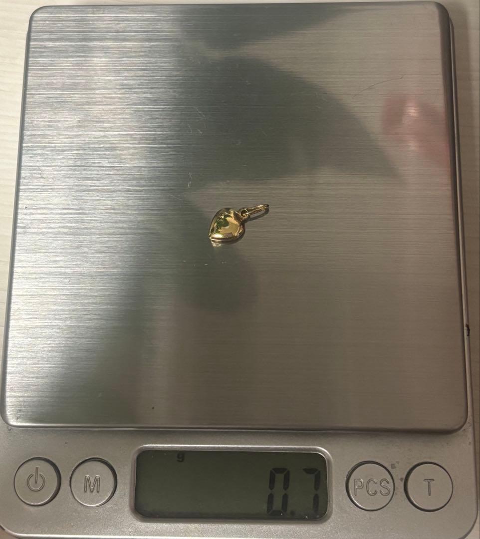 ネックレストップ　ハート　18K