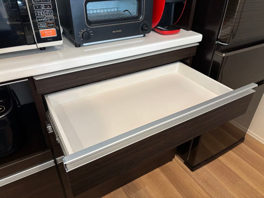 松田家具 ダークブラウン 食器棚