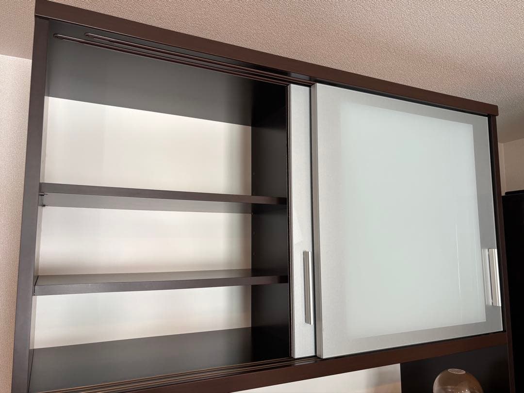 松田家具 ダークブラウン 食器棚