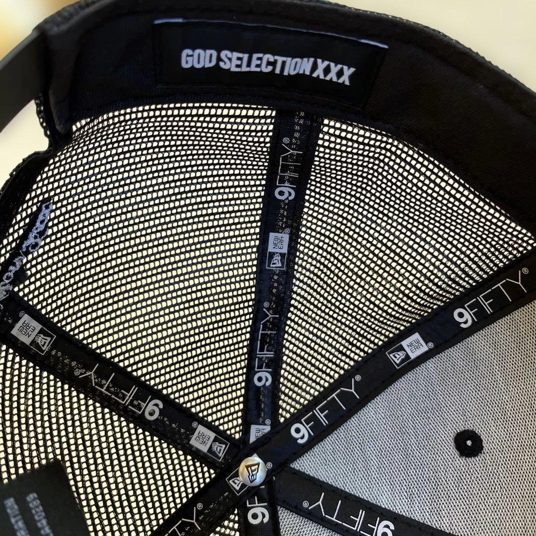 未使用級　NEW ERA × GOD SELECTION XXX　キャップ　黒