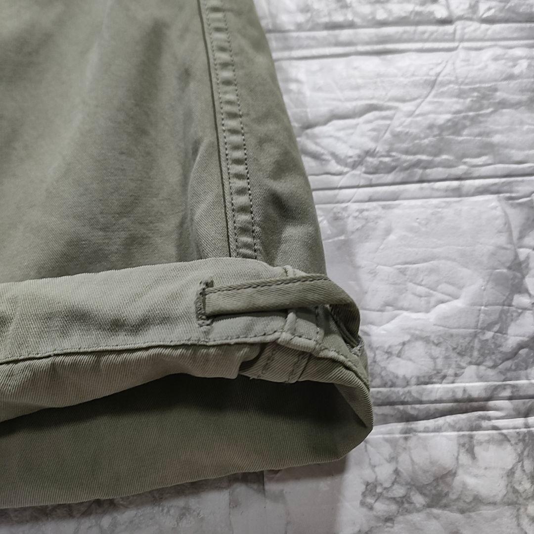 TICCA コットンカーゴパンツ カーキ ドローコード ミリタリーパンツ ワイド