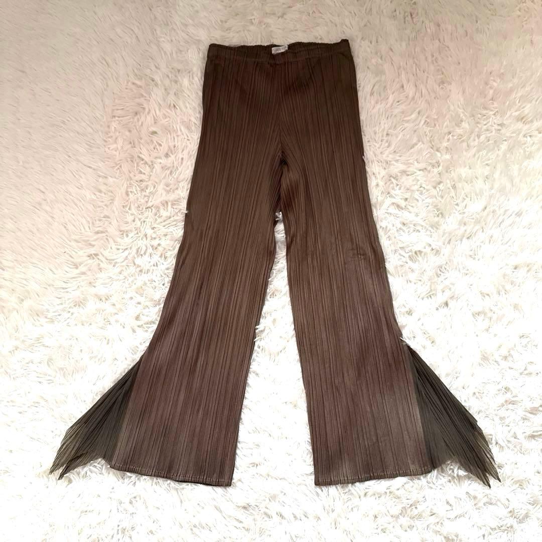あじのもとさま専用　PLEATS PLEASE フレアパンツ　変形　サイズ1
