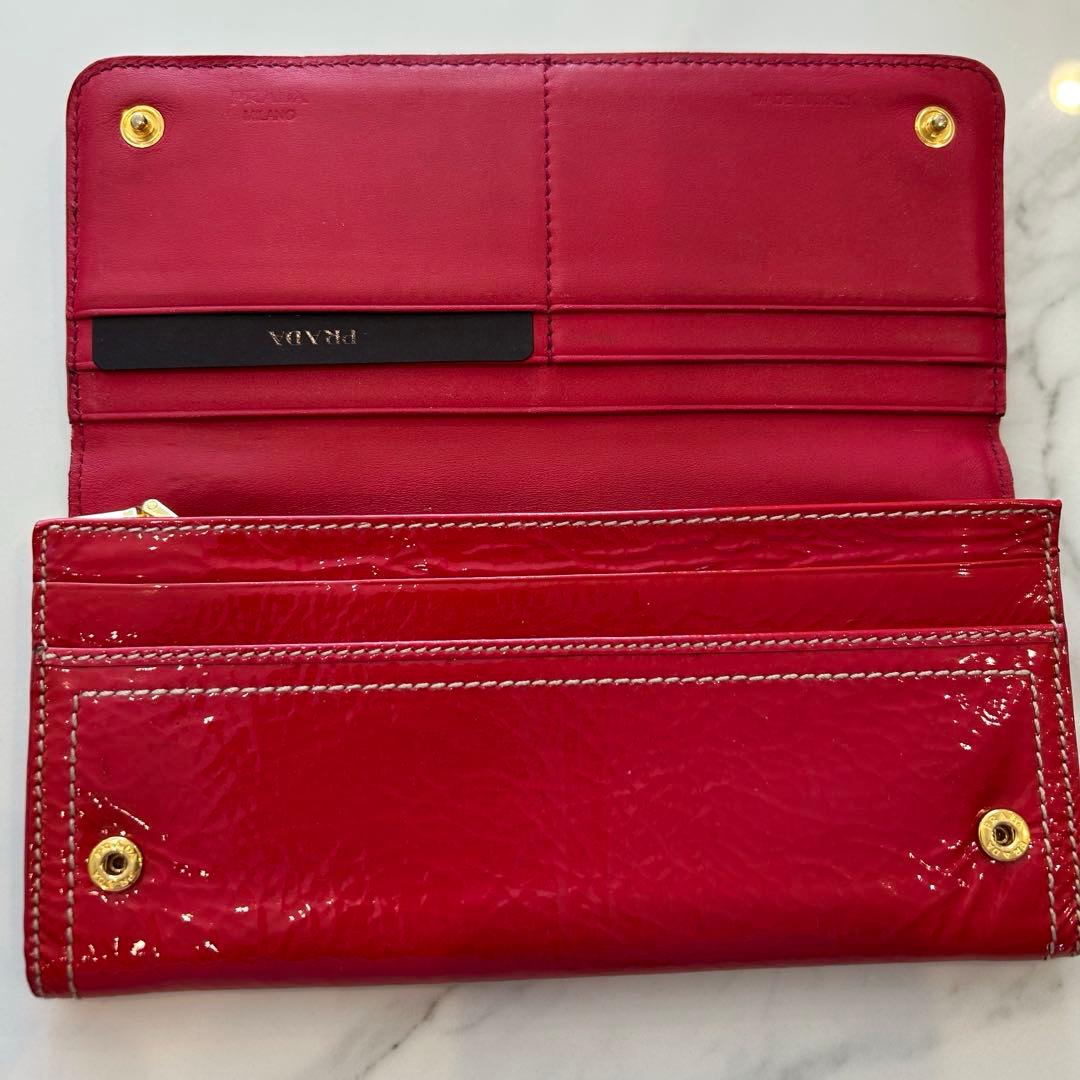 希少　正規品PRADA 長財布 箱ギャランティーカード付き　ピンク