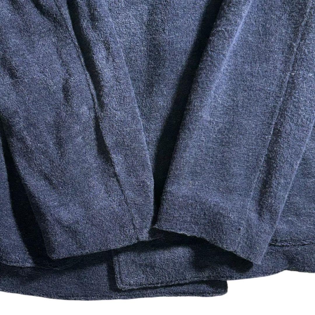 【極美品】最高峰 ジョルジオアルマーニ ダブル ニットジャケット ネイビー 52