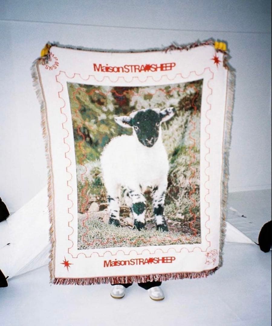 Maison STRAM SHEEP 羊プリントブランケット