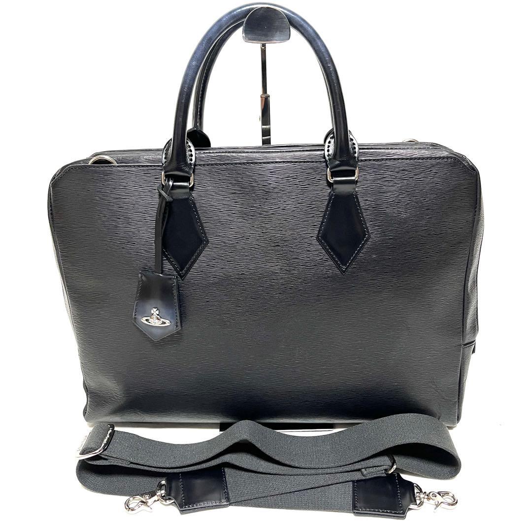 ★VIVIENNE WESTWOOD★2way レザーショルダーバッグ★黒★